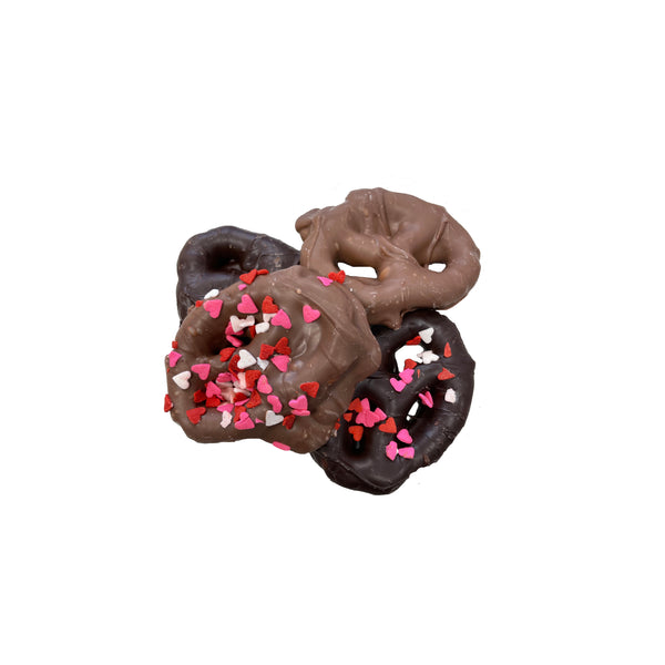 VALENTINE CHOCOLATE COVERED PRETZEL GIFT BAG